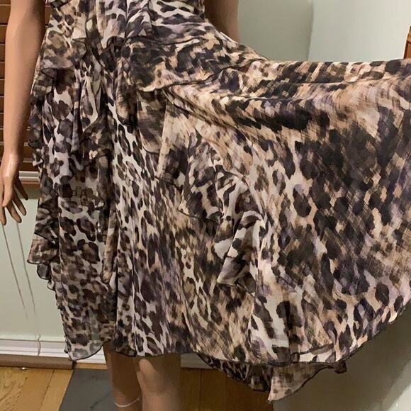 H&M LEOPARD PRINT DRESS‎ SIZE 10 - Picture 6 of 9